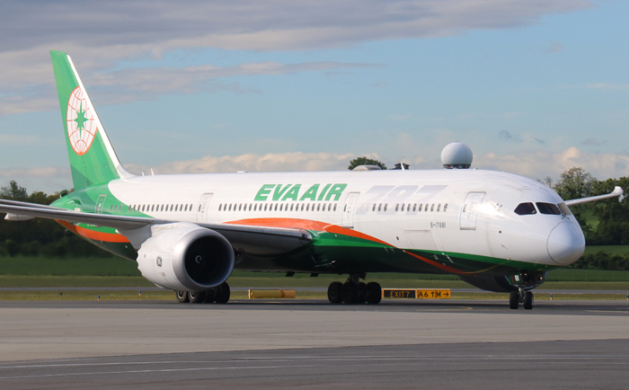 Boeing 787-9 von EVA Air. &copy; Martin Dichler