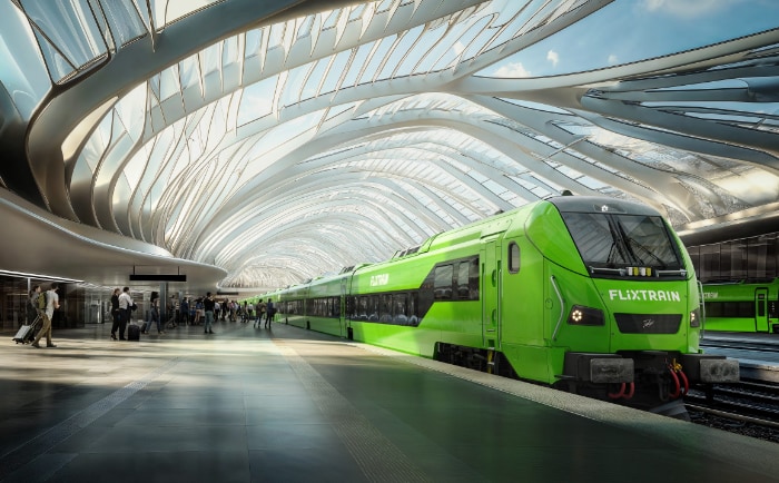 Neuer Talgo-Zug von Flixtrain. &copy; Flix