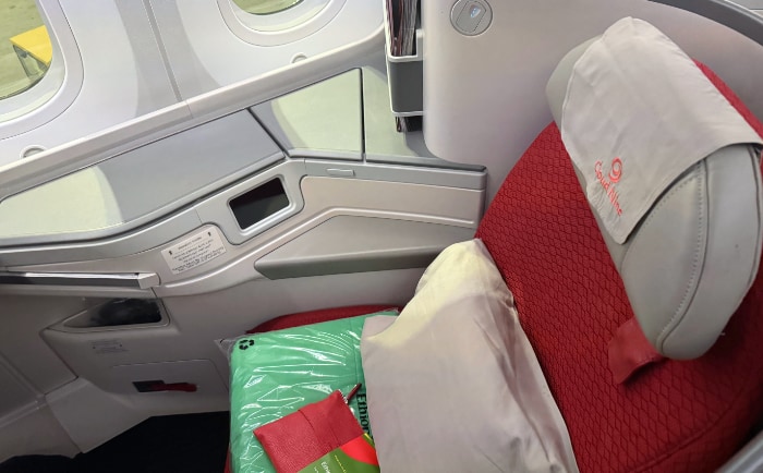 Der komfortable Sitz in der neuen 787-Konfiguration. &copy; ReiseInsider