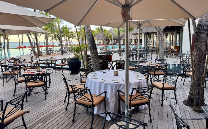 Terrasse im Buffetrestaurant L'Harmonie. &copy; ReiseInsider