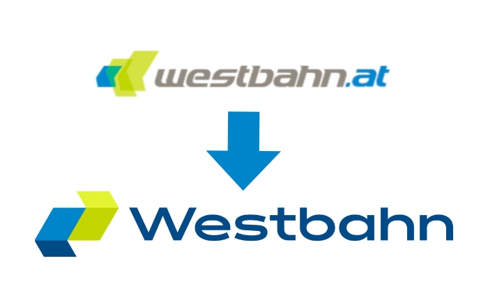 Der alte (oben) und der neue Markenauftritt von Westbahn. &copy; Westbahn Management GmbH