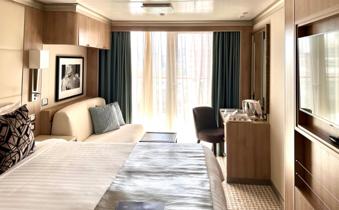 Balkonkabine an Bord der Rotterdam. &copy; Brigitte Jafarmadar