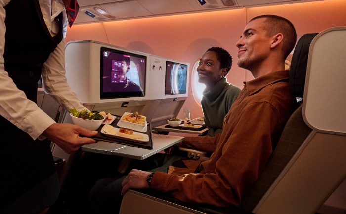 Die neu gestaltete Premium Economy Class im Airbus A350. © Swiss International Air Lines Ltd. Die neu gestaltete Premium Economy Class im Airbus A350. © Swiss International Air Lines Ltd.