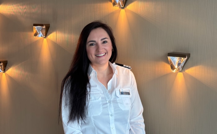 Giuliana Rizzo war Taufpatin des Schwesterschiffs Mein Schiff Relax. © ReiseInsider Giuliana Rizzo war Taufpatin des Schwesterschiffs Mein Schiff Relax. © ReiseInsider