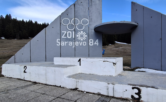 Hier holte man sich 1984 die Medaillen ab. &copy; Martin Dichler