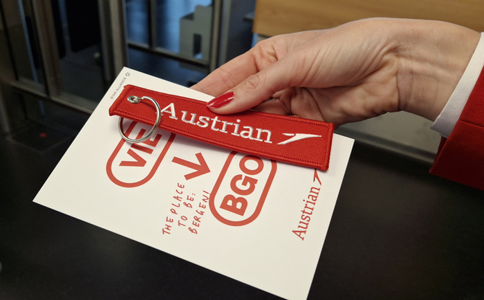 Kleine Geschenke für die Erstflug-Passagiere © Martin Dichler Kleine Geschenke für die Erstflug-Passagiere © Martin Dichler