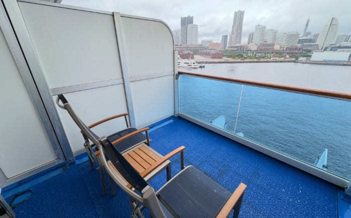 Der große Balkon der getesteten Kabine. &copy; ReiseInsider