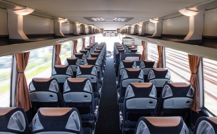 So sieht der Bus innen aus. © CAT / Hammerschmid So sieht der Bus innen aus. © CAT / Hammerschmid