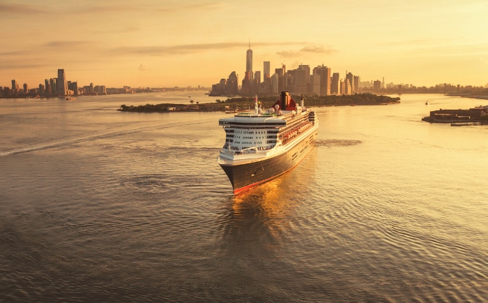 Die Queen Mary 2 vor New York. © Cunard Die Queen Mary 2 vor New York. © Cunard