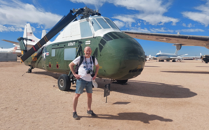Thomas Posch hat ein Faible für Hubschrauber... © privat Thomas Posch hat ein Faible für Hubschrauber... © privat