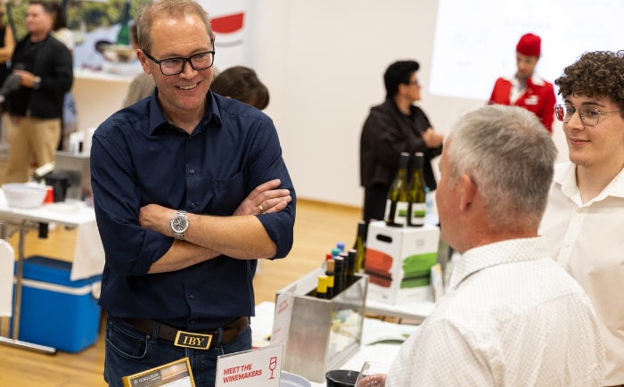 Meet the Winemakers: Die AUA setzt auf österreichischen Wein. © Austrian Airlines Meet the Winemakers: Die AUA setzt auf österreichischen Wein. © Austrian Airlines